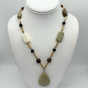 Les Bernard Vintage Gem Pendant Necklace